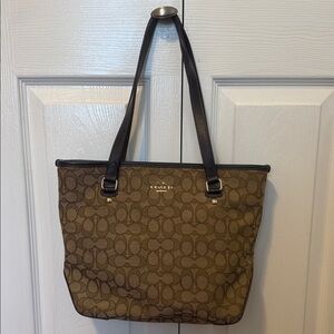 Coach Outline Signature Tote Bag